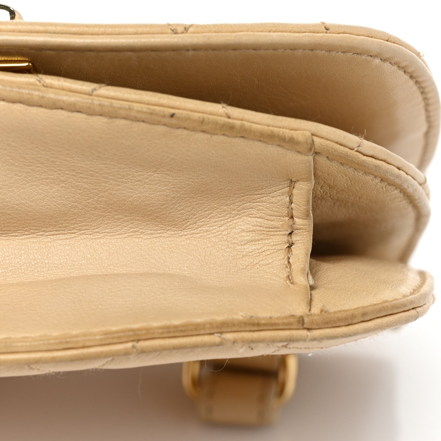 Chanel Lambskin Quilted Flap Waist Belt Bag 75 30 Beige 21 of 24
