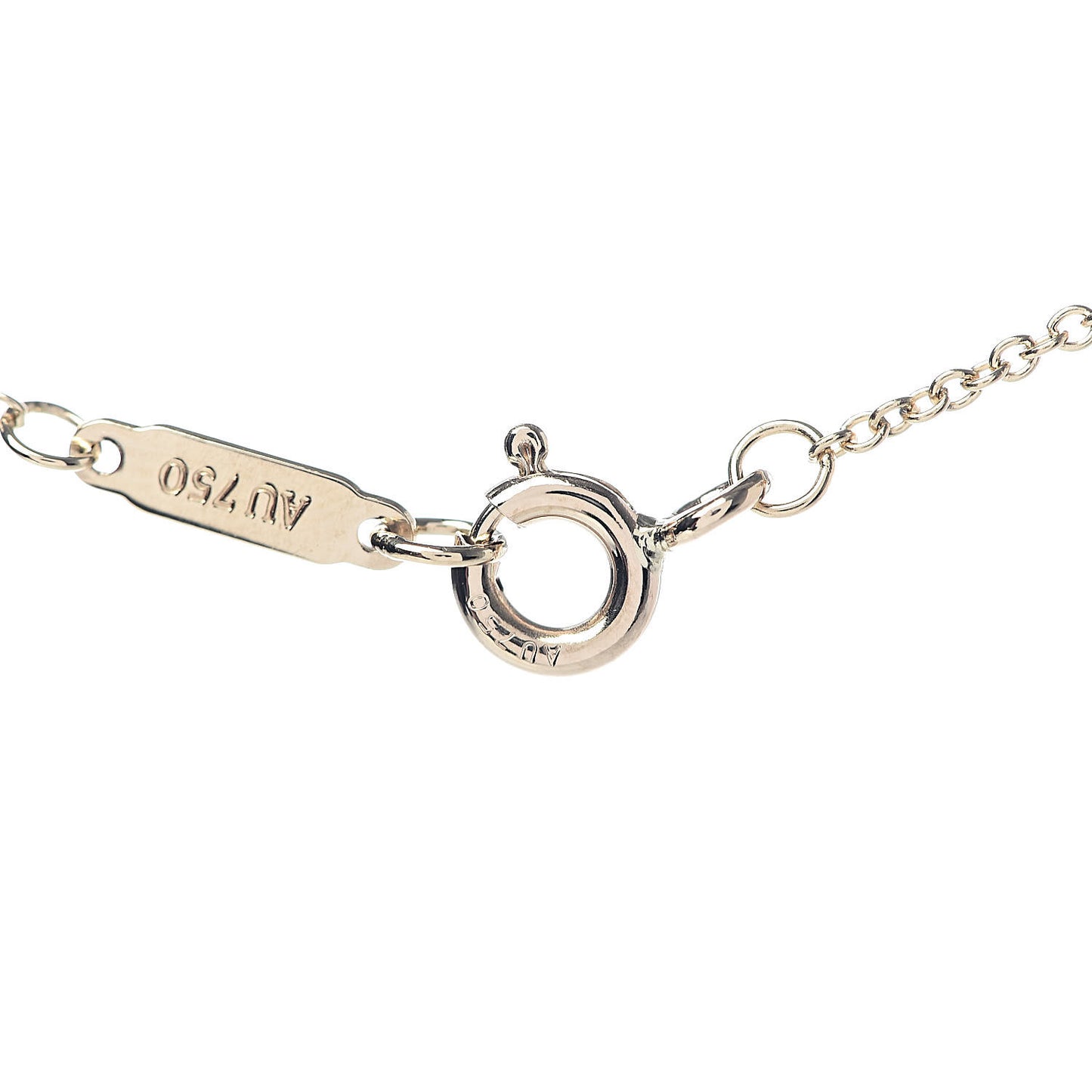 18K Yellow Gold Diamond Small Cross Pendant Necklace