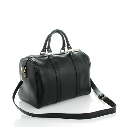 Gucci Calfskin Microguccissima Trim Medium Boston Black 3 of 7