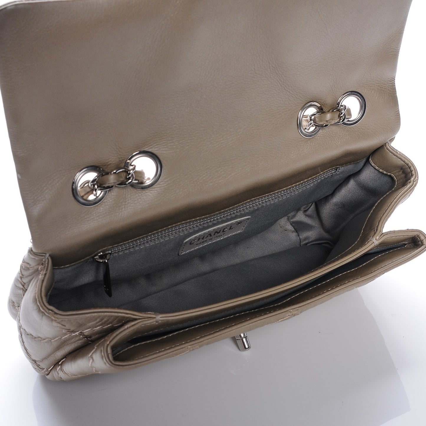 Calfskin Ultimate Stitch Flap Gold