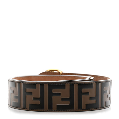 Fendi Vitello F is Fendi Bi-Color FF 1974 Embossed Belt 95 38 Maya Black 2 of 8