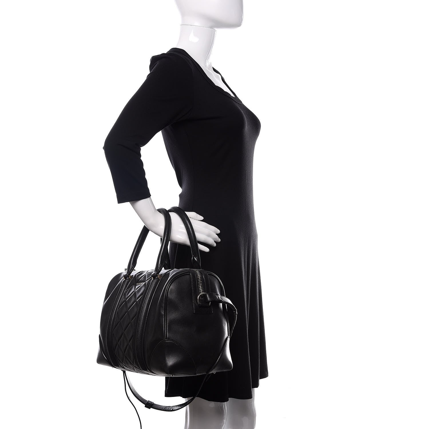 Givenchy Lambskin Quilted Medium Lucrezia Black 3 of 20