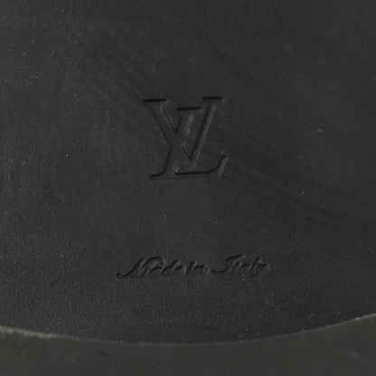 Louis Vuitton Calfskin Monogram Wonderland Flat Ranger Boots 39 Black 6 of 21