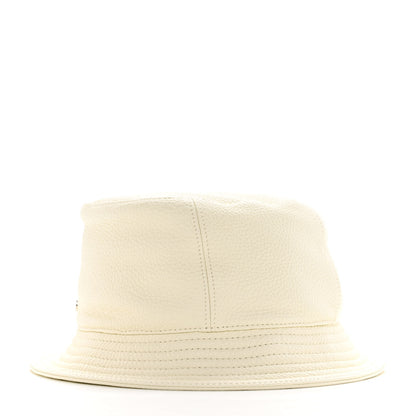 Hermes Cerf Lourd Calvi Bucket Hat 57 White Casse 3 of 7