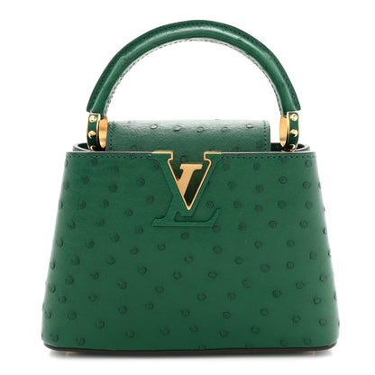 Louis Vuitton Ostrich Capucines Mini Mint 1 of 9