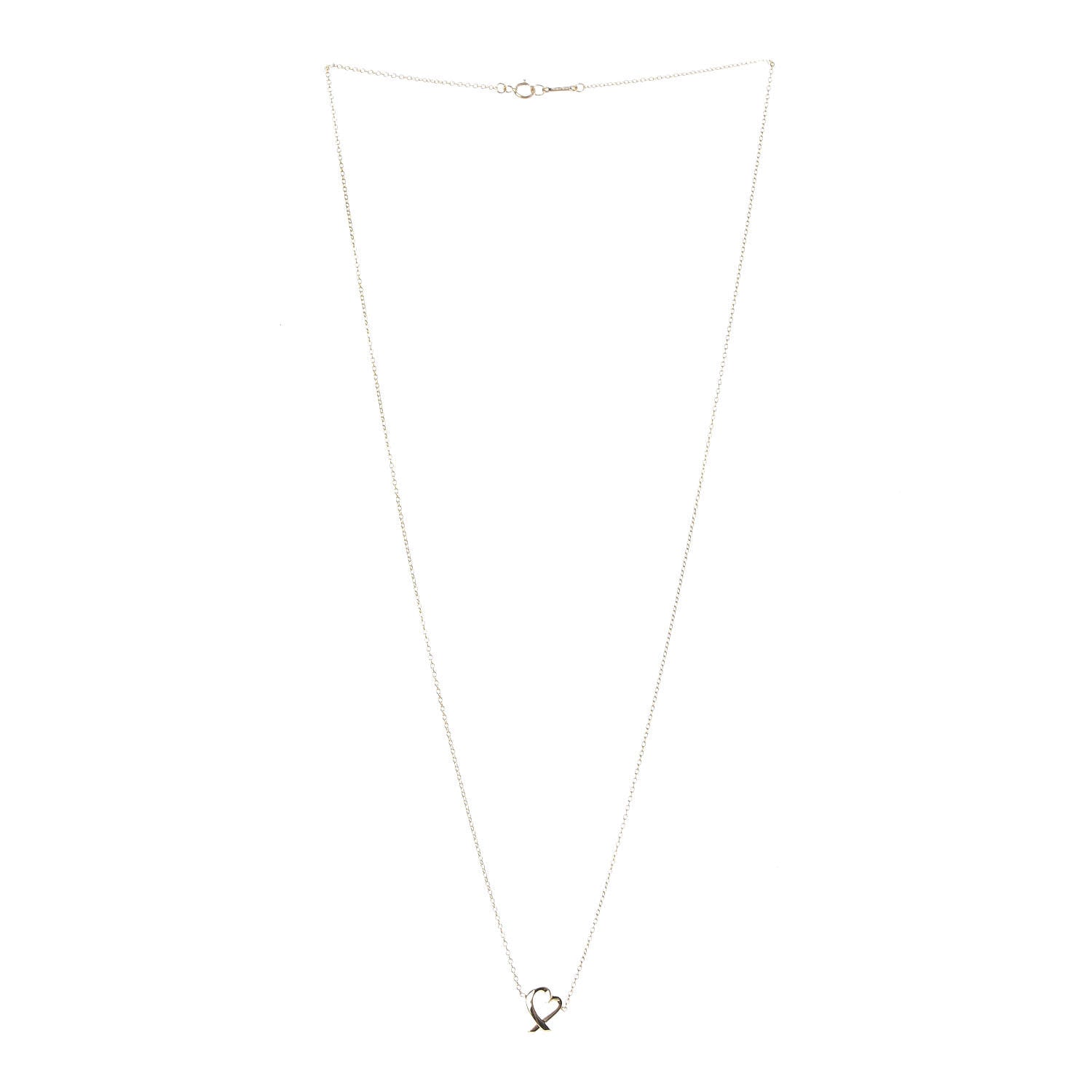 Tiffany 18K Yellow Gold Mini Paloma Picasso Loving Heart Pendant Necklace 3 of 7