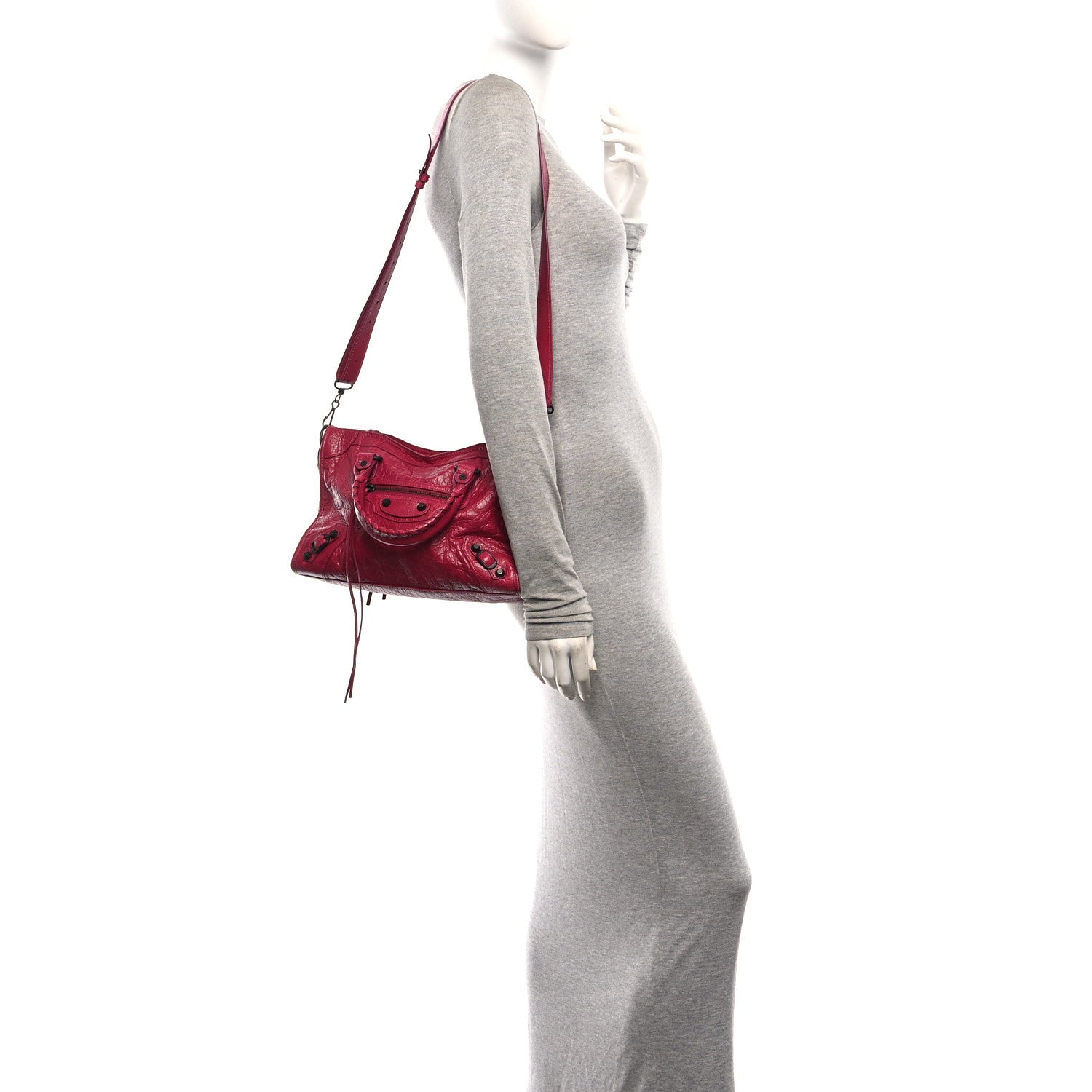 Balenciaga Agneau Arena Classic Hardware Small Le City Framboise 2 of 10