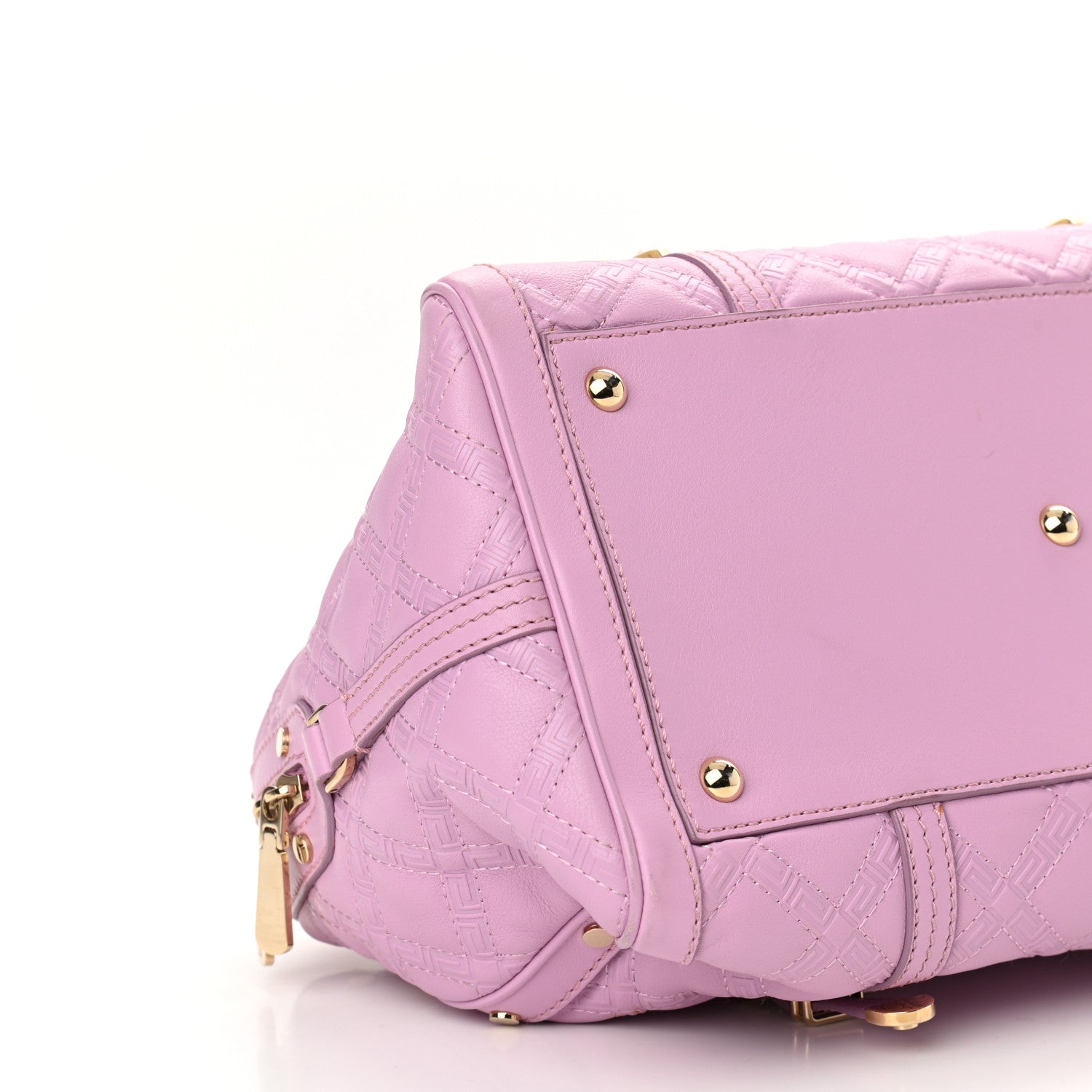 Versace Nappa Quilted Icon Bowler Pink 7 of 8