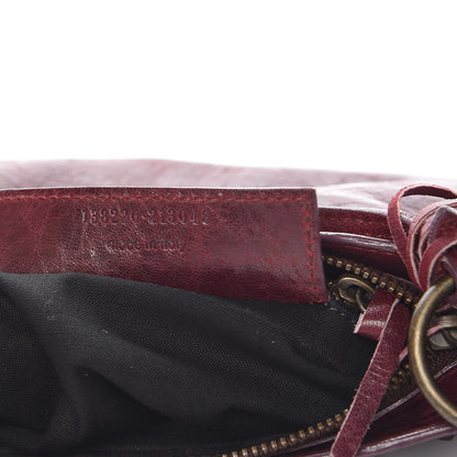 Balenciaga Agneau Classic Hardware Shoulder Bag Bordeaux 7 of 9