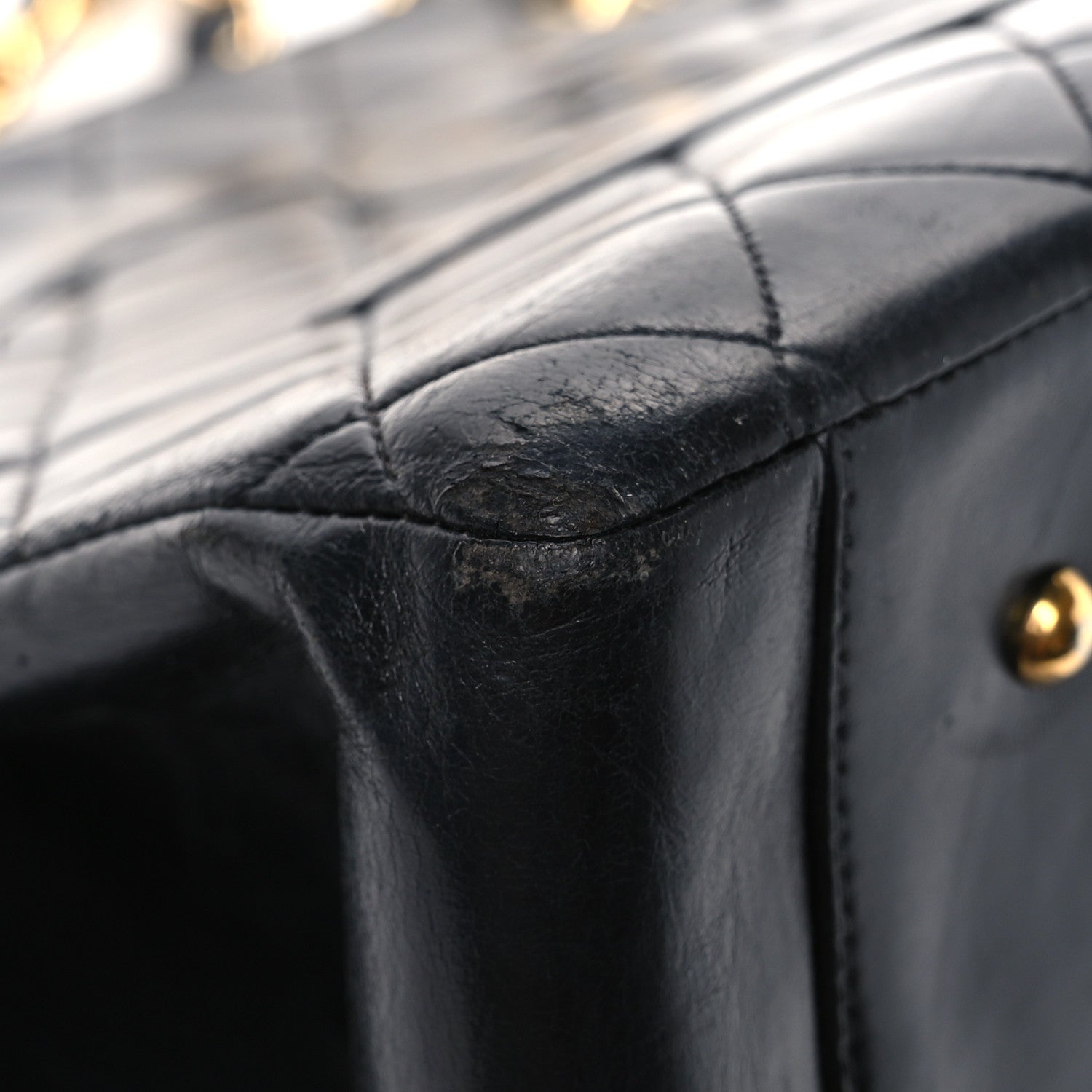 Chanel Lambskin Quilted Grand Shopping Tote GST Black 12 of 13