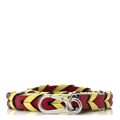 Loewe Calfskin Braided Strap Red Yellow 1 of 6