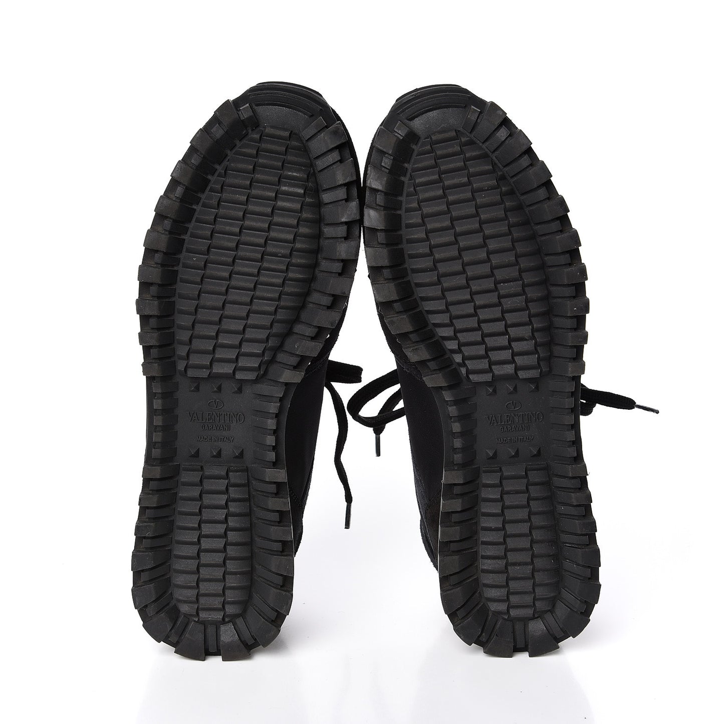 Suede Nylon Camouflage Womens Soul Rockstud Sneakers 37.5 Black