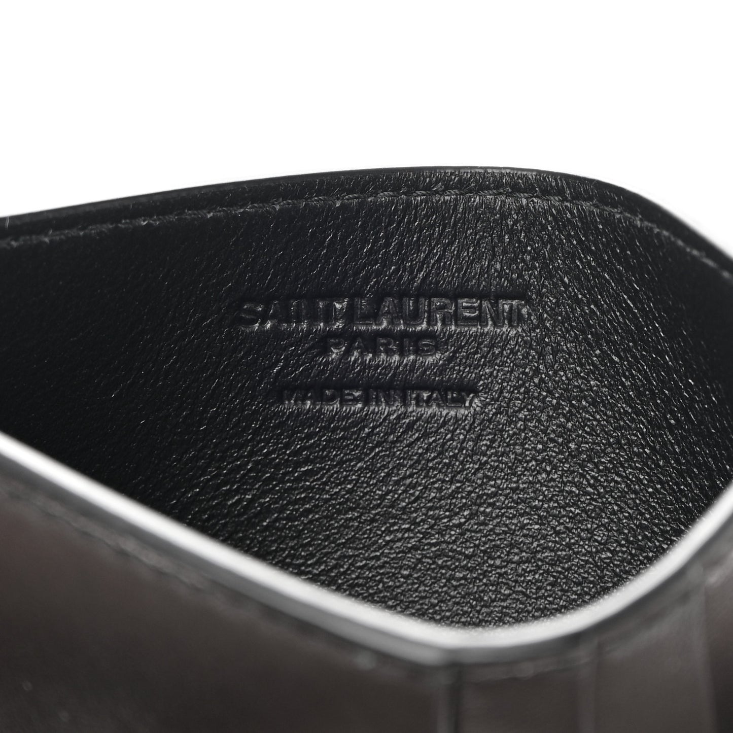 Calfskin 5 Fragments Card Holder Black