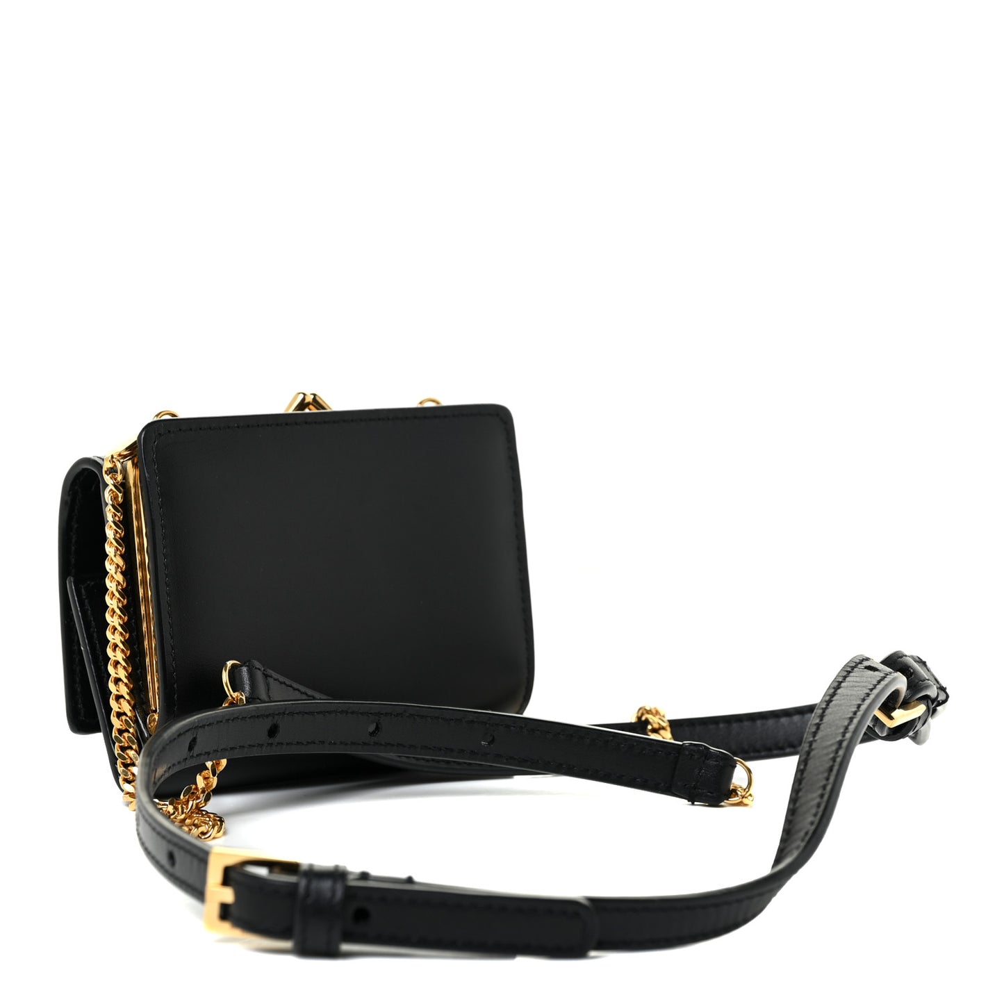 Smooth Calfskin Monogram Rider Belt Bag Black