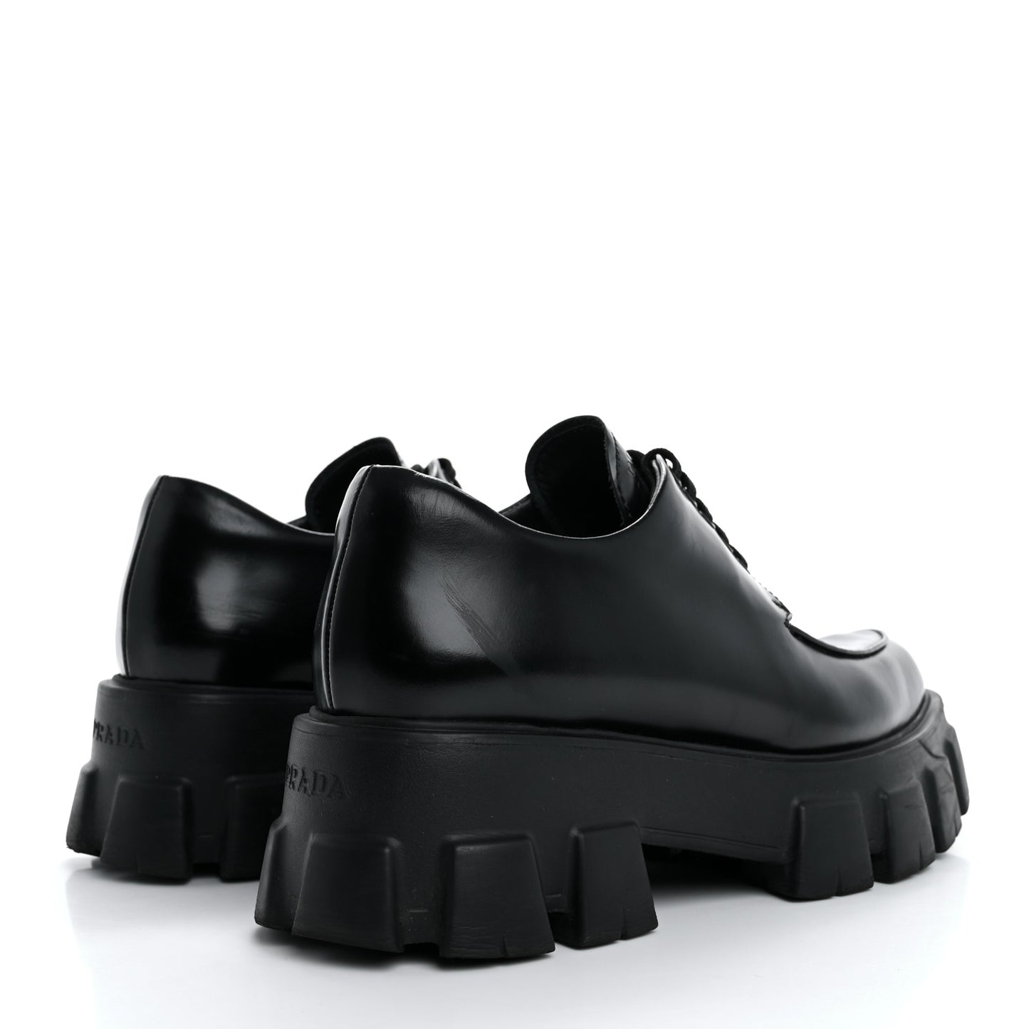 Spazzolato Rois Monolith 55mm Derby Loafers 37.5 Black
