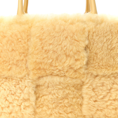 Bottega Veneta Shearling Small Intrecciato Arco Tote Teddy 10 of 10