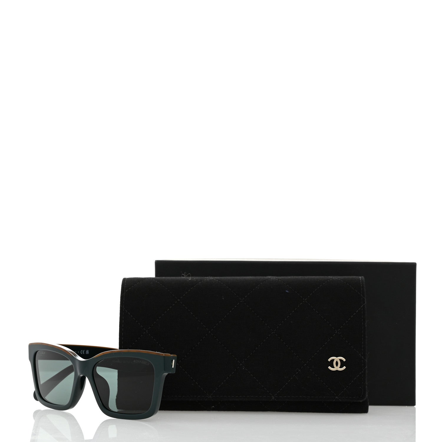Chanel Acetate Square Sunglasses 5417 Green 8 of 8