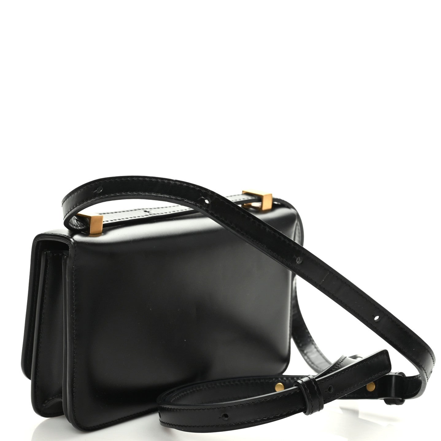 Bottega Veneta Spazzolato Calfskin Mini Classic BV Bag Black 3 of 9