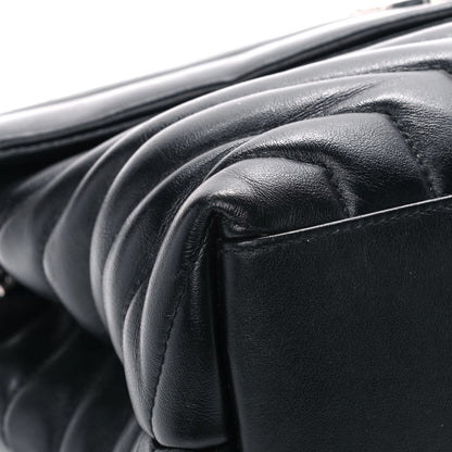 Saint Laurent Calfskin Y Quilted Monogram Medium Loulou Chain Satchel Black 10 of 16