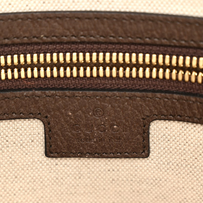 Gucci Monogram Jumbo GG Textured Dollar Calfskin Web Wristlet Messenger Bag Camel Ebony New Acero 6 of 12