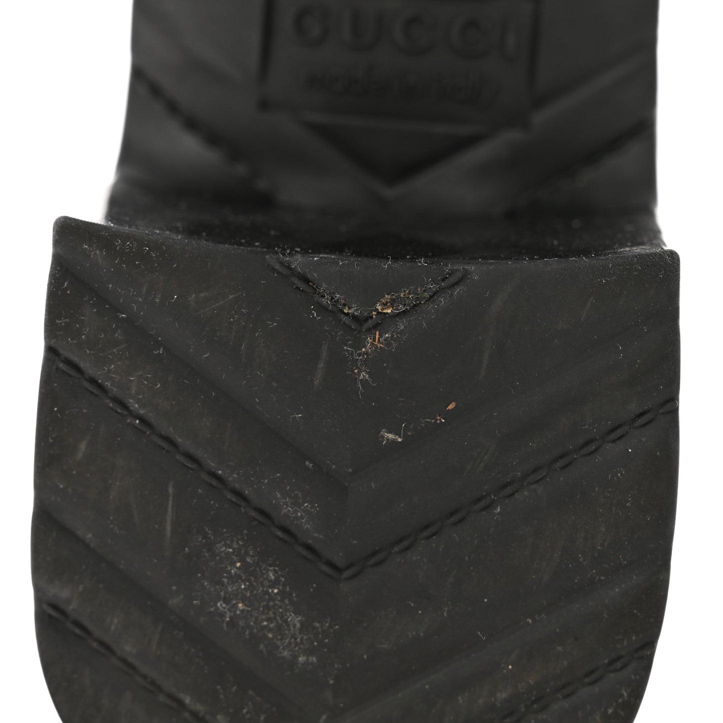 Rubber Gucci Logo Womens Platform 20/60mm Slide Sandals 38 Black