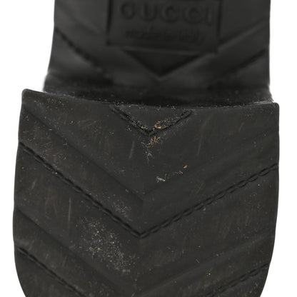 Gucci Rubber Gucci Logo Womens Platform 20/60mm Slide Sandals 38 Black 9 of 13