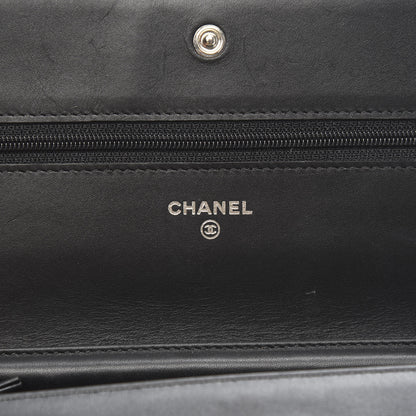 Chanel Caviar Timeless CC Wallet On Chain WOC Black 6 of 12