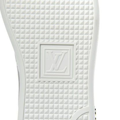Louis Vuitton Calfskin Monogram Frontrow Sneakers 38 White Black 7 of 10