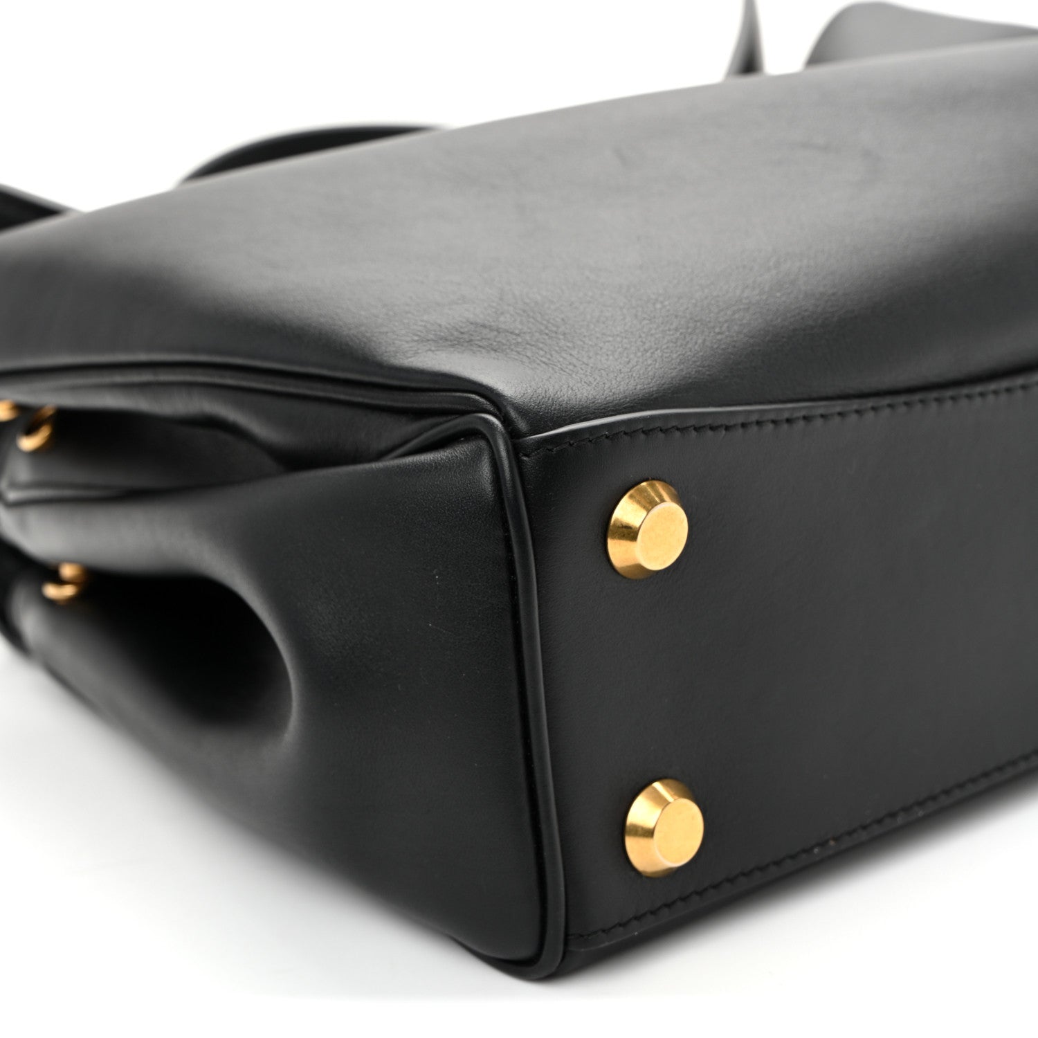 Balenciaga Natural Smooth Calfskin Small Rodeo Top Handle Handbag Black 8 of 9