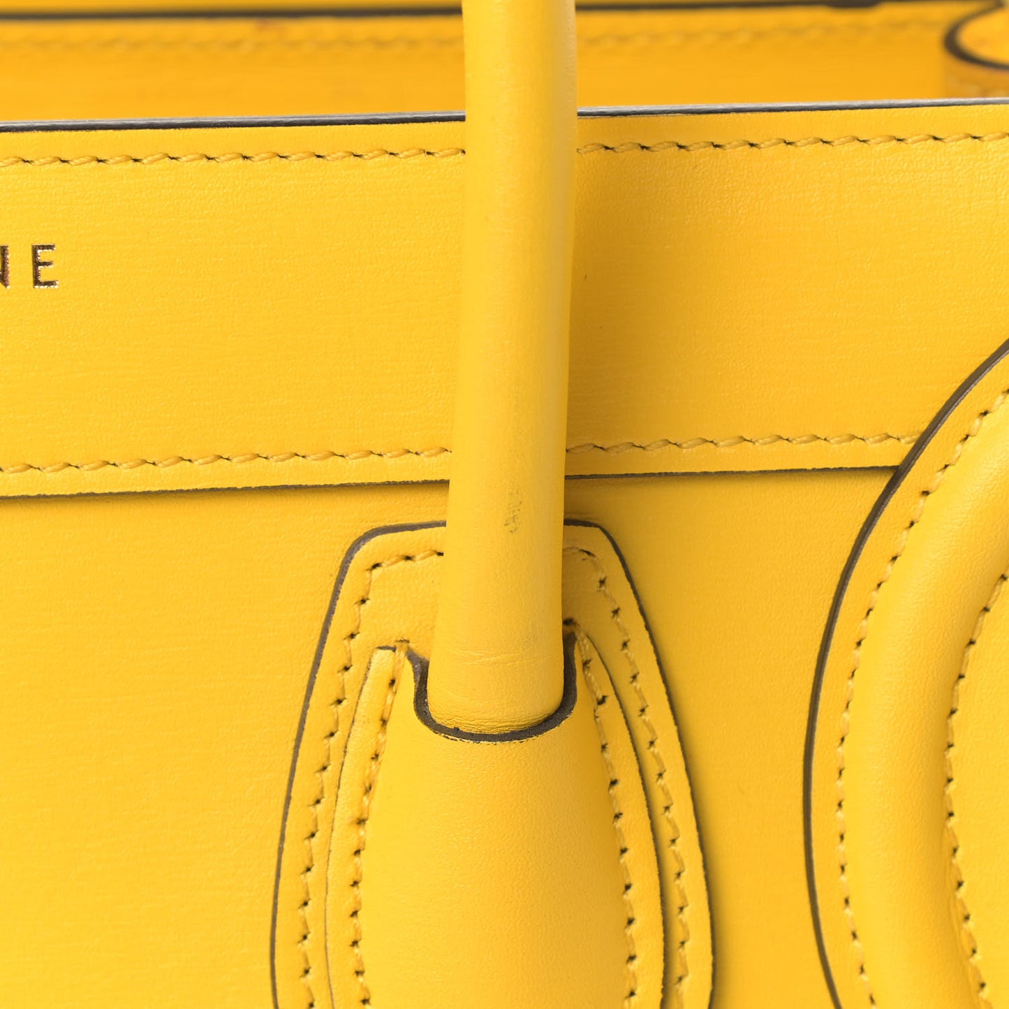 Palmelato Calfskin Nano Luggage Sunflower