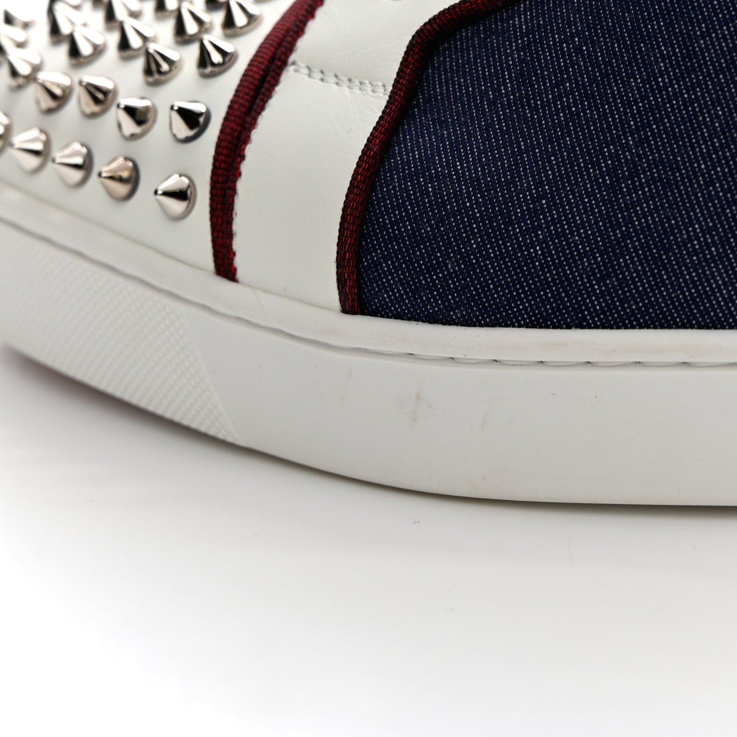 Denim Mens Louis Junior Spikes Flat Sneakers 44 Version Blue