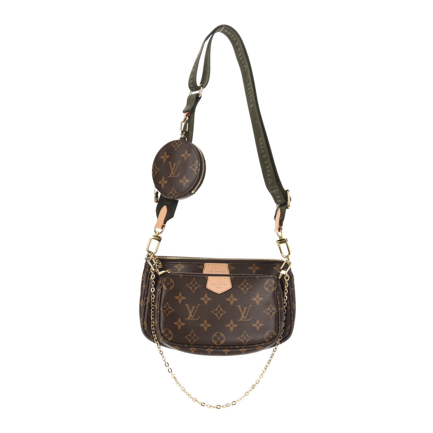 Louis Vuitton Monogram Multi Pochette Accessories Kaki 1 of 13