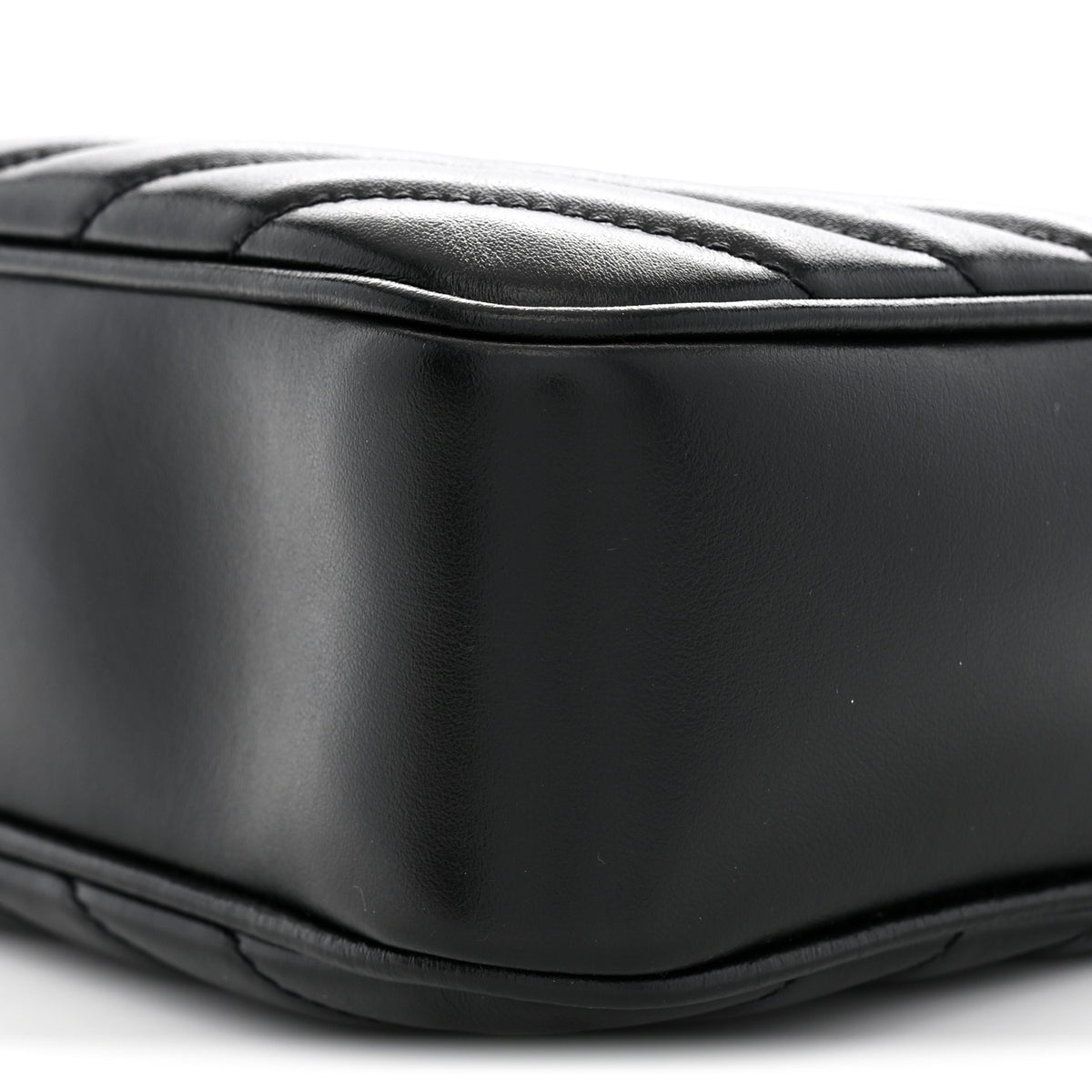 Calfskin Matelasse Monogram Lou Camera Bag Black