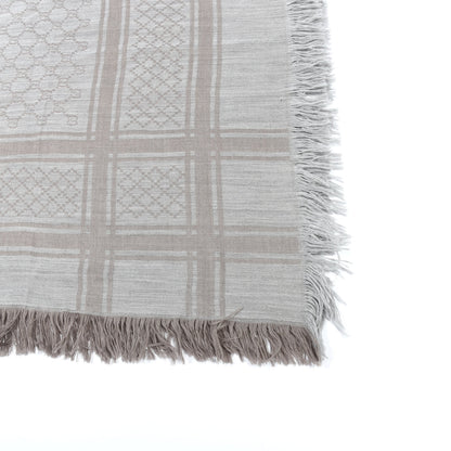 Gucci Wool Silk Monogram Diamanti Fringe Square Scarf 3 of 3