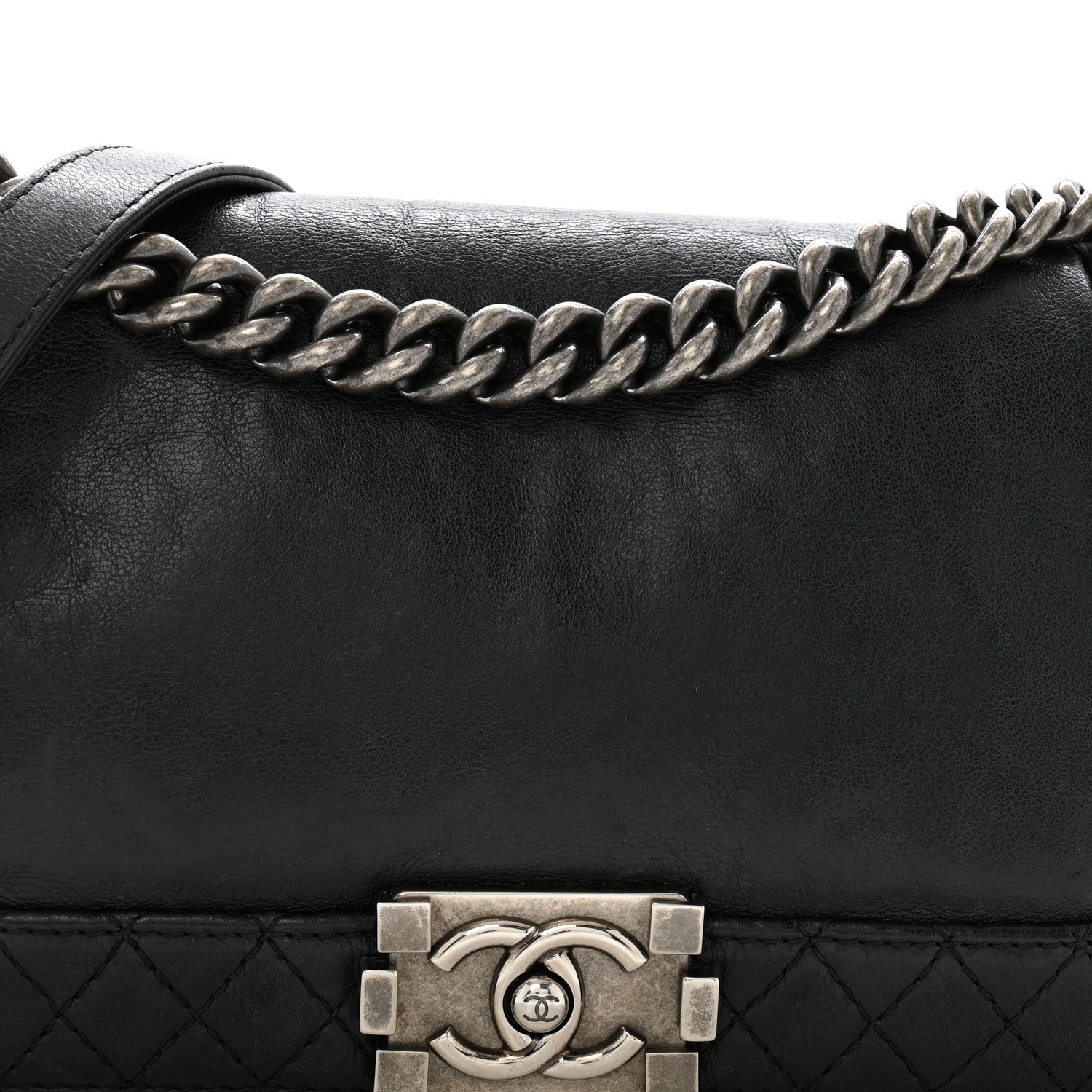 Chanel Calfskin Medium Boy Reverso Flap Black 8 of 16