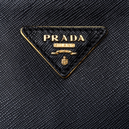 Prada Saffiano Medium Galleria Double Zip Tote Black 7 of 11
