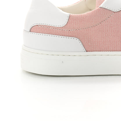 Hermes Calfskin Canvas Day Sneakers 36 Framboise White 10 of 11