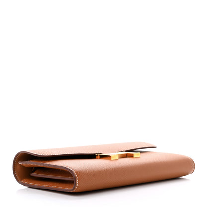 Hermes Epsom Constance Long Wallet To Go Gold 4 of 8