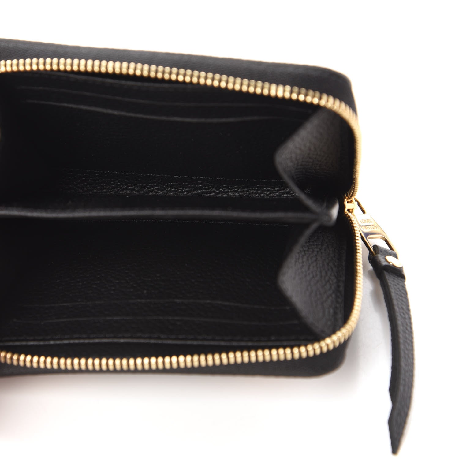 Louis Vuitton Empreinte Monogram Giant Zippy Coin Purse Black Beige 5 of 11