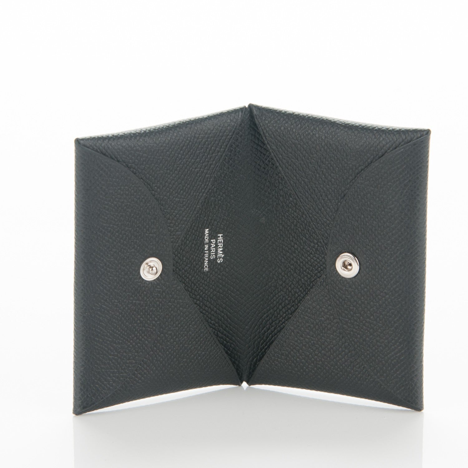 Hermes Epsom Calvi Card Case Black 5 of 7