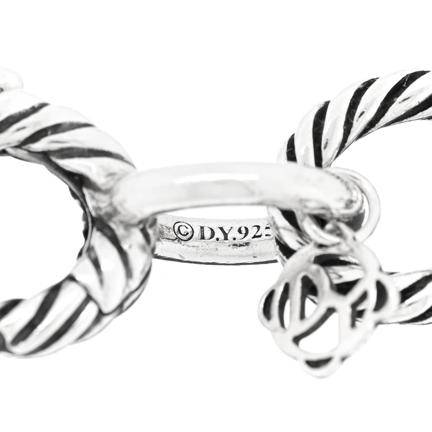 David Yurman Sterling Silver 12mm Large Oval Link Bracelet 3 of 3
