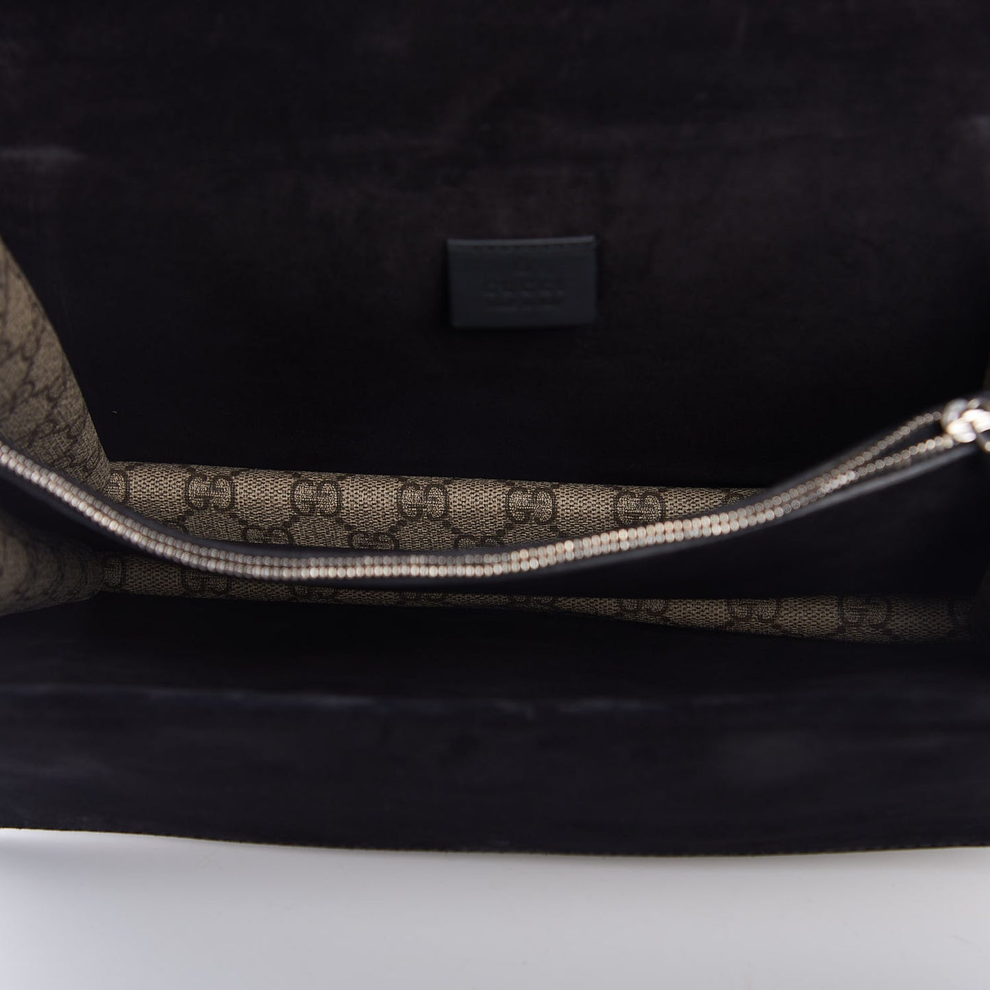 GG Supreme Monogram Medium Dionysus Shoulder Bag Black