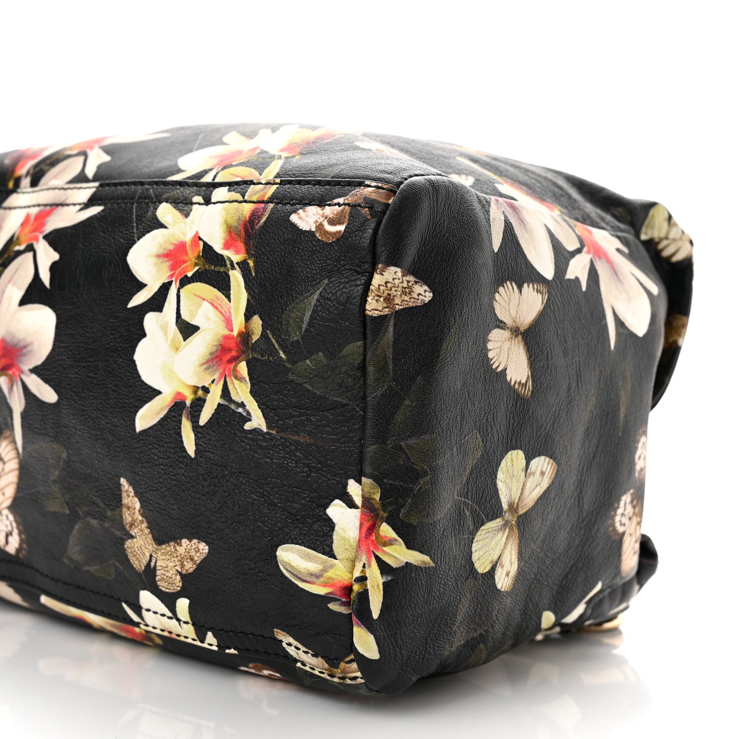 Givenchy Lambskin Magnolia Print Medium Pandora Black 10 of 10