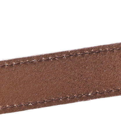 Saint Laurent Vegetable Tanned Cassandre Belt 85 34 Dark Brown Chocolate 5 of 6