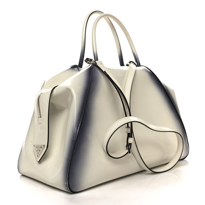 Prada Spazzolato Large Supernova Handbag White Sfumato 3 of 16