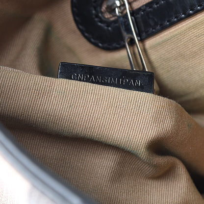 Burberry Calfskin Supernova Check Medium Barton Hobo Black 7 of 22