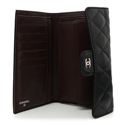 Chanel Lambskin Quilted Large Flap Wallet Black 5 of 10