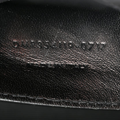 Saint Laurent Calfskin Crocodile Embossed Medium Classic Monogram Kate Tassel Satchel Black 7 of 17