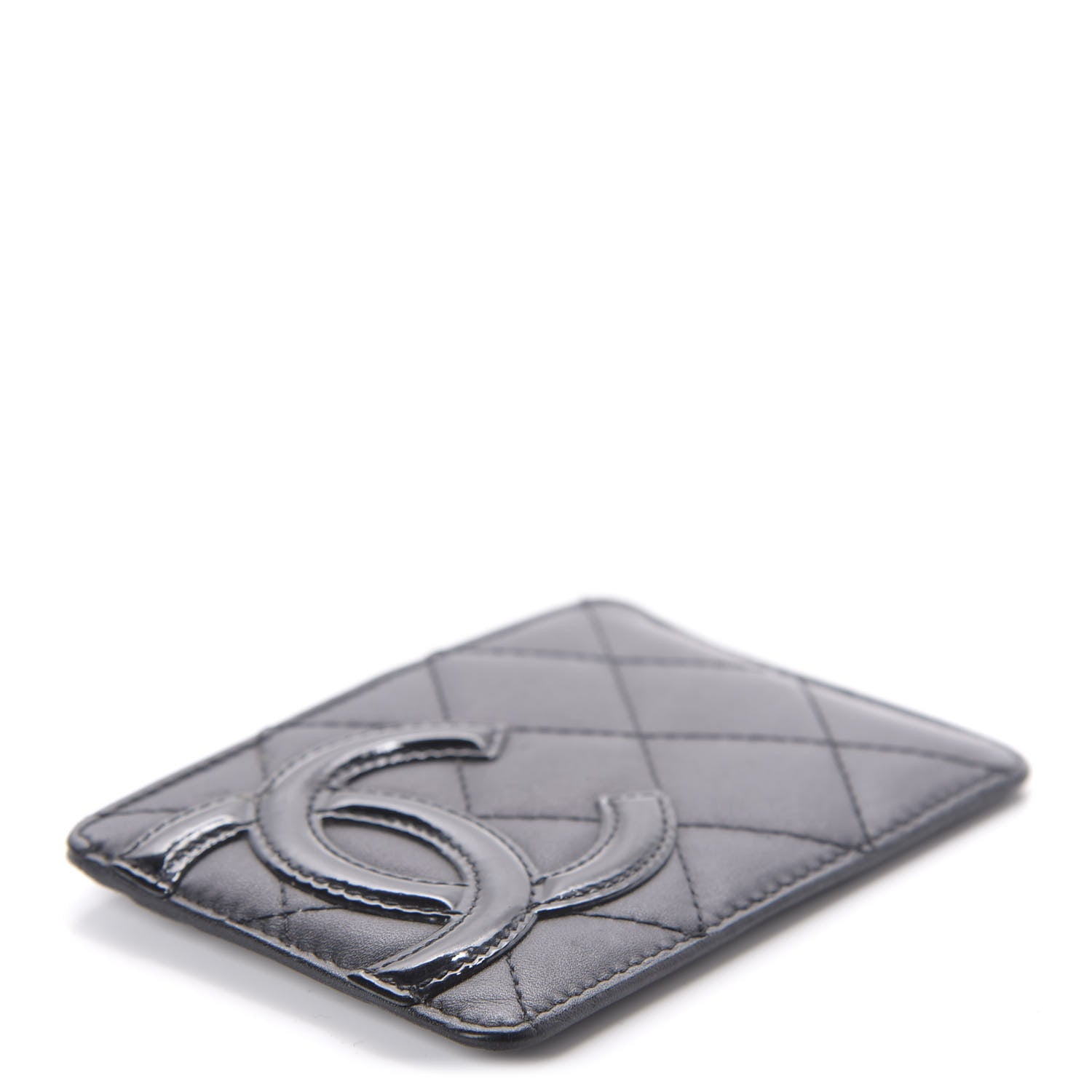 Chanel Calfskin Quilted Cambon Card Holder Black 4 of 12