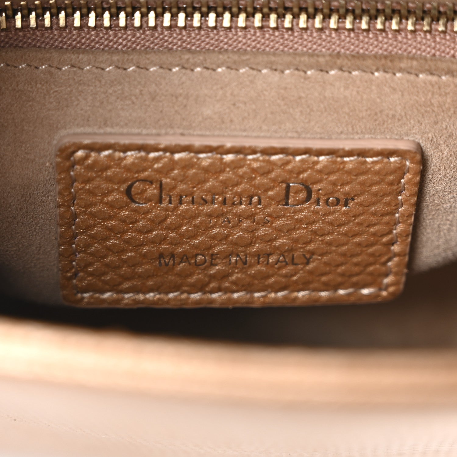 Christian Dior Metallic Lizard Mini Lady Dior Beige 6 of 9